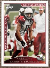 2009 Topps League Leaders Larry Fitzgerald #288 11um