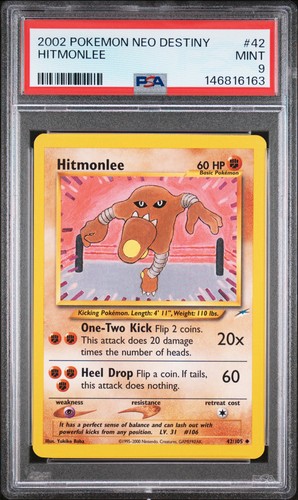 2002 Pokemon Neo Destiny #42 Hitmonlee PSA 9