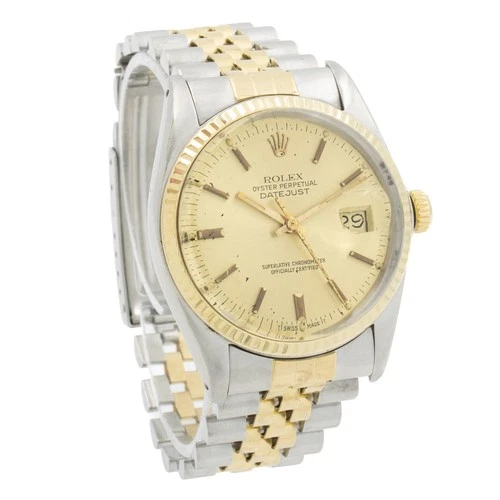 As-Is Men's Rolex Datejust Ref.#16000 36mm Two-Tone Champagne Dial W264070-1