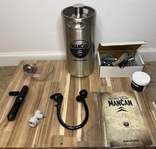 ManCan Stainless Steel Growler Draft Serving System (128 oz) New