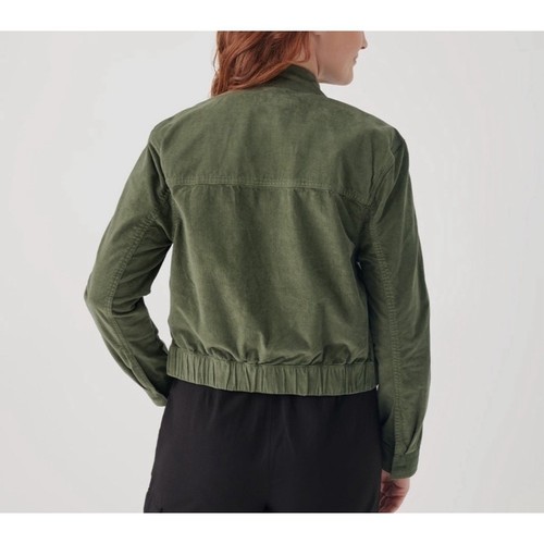 Chaqueta Bomber Pact Pana Para Mujer M Verde Oliva Algodón Orgánico Nueva Con Etiquetas - Imagen 5 de 9