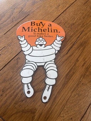 NICE BUY A MICHELIN IT MAKES A GOOD BIKE BETTER PORCELAIN SIGN