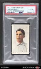 1910 M116 Sporting Life Chief Bender PAS Athletics PSA 6 - EX/MT