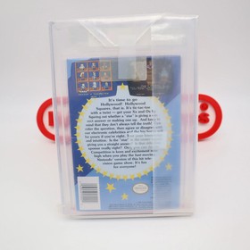 NES Nintendo HOLLYWOOD SQUARES - VGA GRADED 80+! NEW & Factory Sealed + H-Seam!