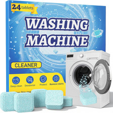 Washing Machine Cleaner Tablets, 24 Pack, Deep Cleaning Descaler and Suitable fo