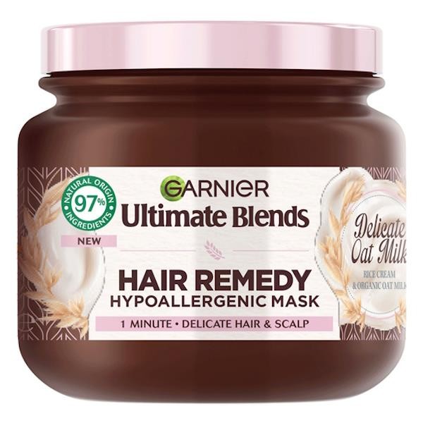 3 x Garnier Ultimate Blends Hair Remedy Hypoallergenic Mask 340ml