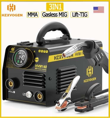 140Amp MIG Welder 3 in 1 110V/220V Gasless MIG/Lift TIG/Stick Welding Machine US
