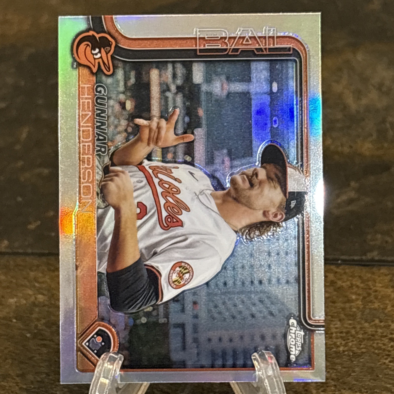 2025 Topps Chrome Gunnar Henderson #213 SP Image Variation Baltimore Orioles