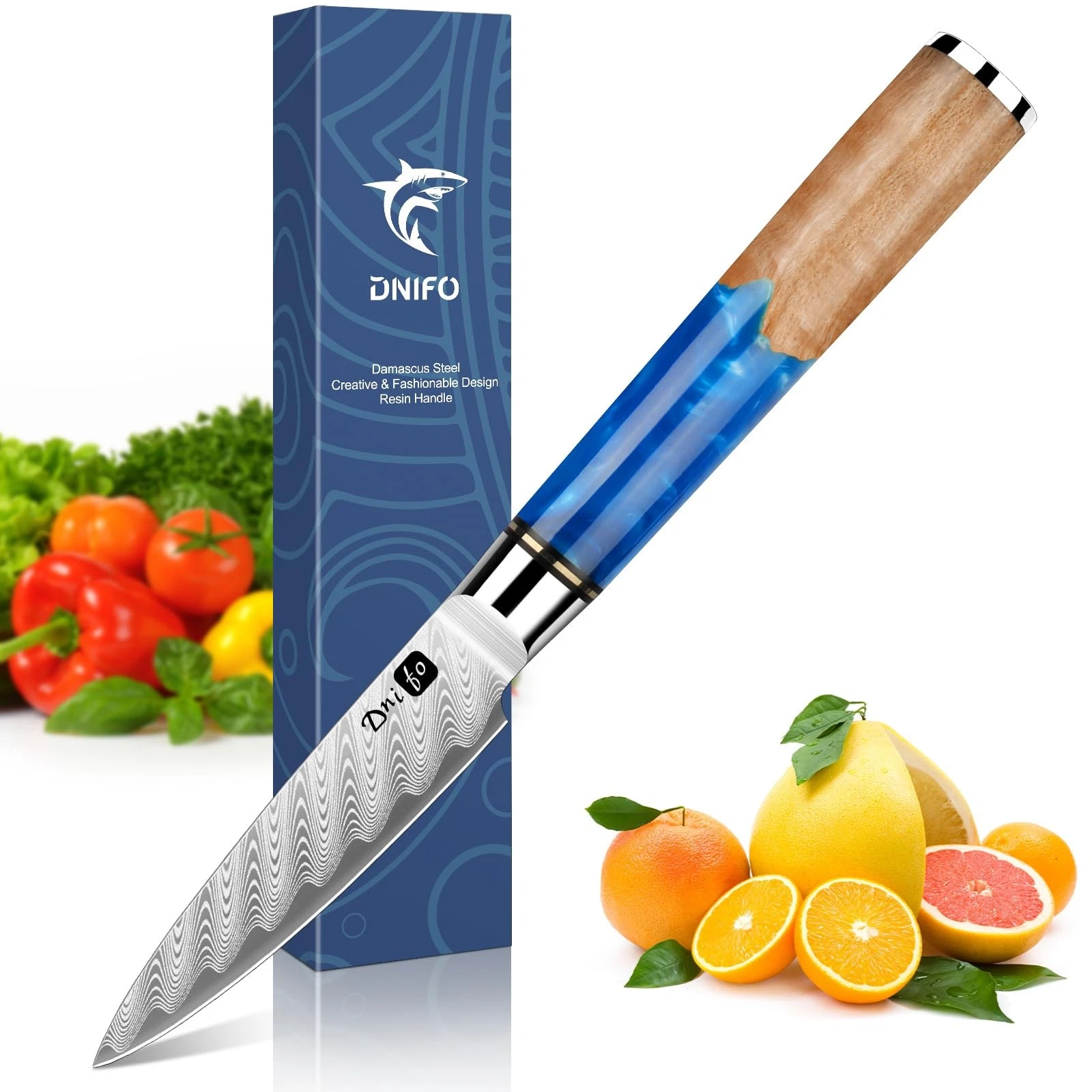 Paring 3.5 Inch, Japanese VG10 Steel Damascus Fruit , Sharp Small Kitchen wit...
Opens in a new wind