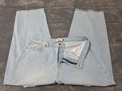 Scuffers Y2K Distressed Jumbo Bottoms Denim Jeans SZ 40; W38×L30