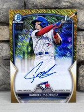 2023 Bowman Chrome Gabriel Martinez Auto Gold Shimmer Refractor 1st #/50