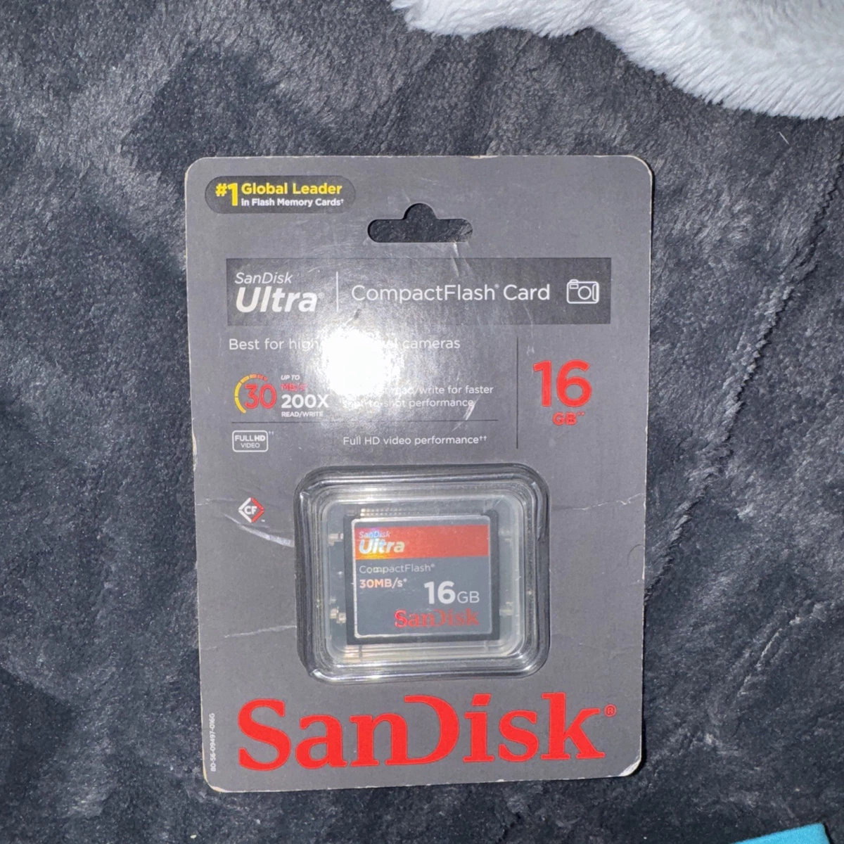 Scheda CompactFlash SanDisk Ultra 16GB 50MB/s - Per Fotocamere DSLR, Resistente A Urti E Raggi X