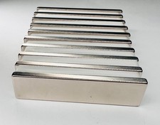2" x 1/2" x 1/8" Rare Earth Neodymium Bar Block Magnets N42 MGOe Lot of 10 Each