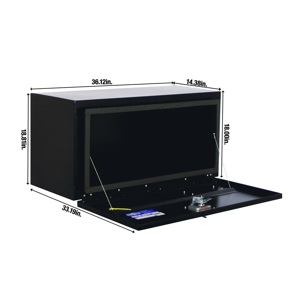 Northern Tool Underbody Truck Tool Box with Drop Door, Steel, Gloss Black, Foto 2 de 4