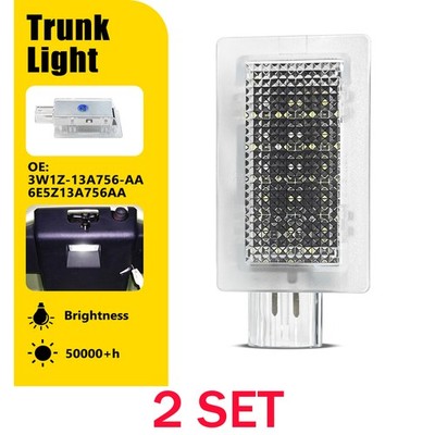 White LED Rear Cargo Area Light 2X Clear For Ford 2003-2010 2011 Crown Victoria