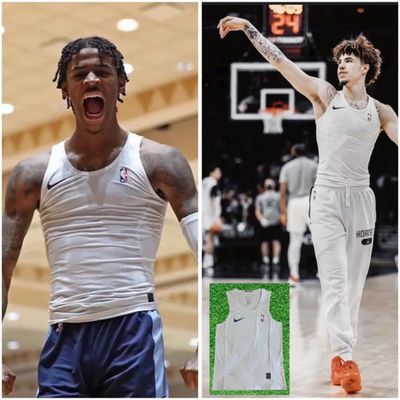 #ad #ad NIKE PRO NBA Compression Tank White and Black M 4XL $42.00