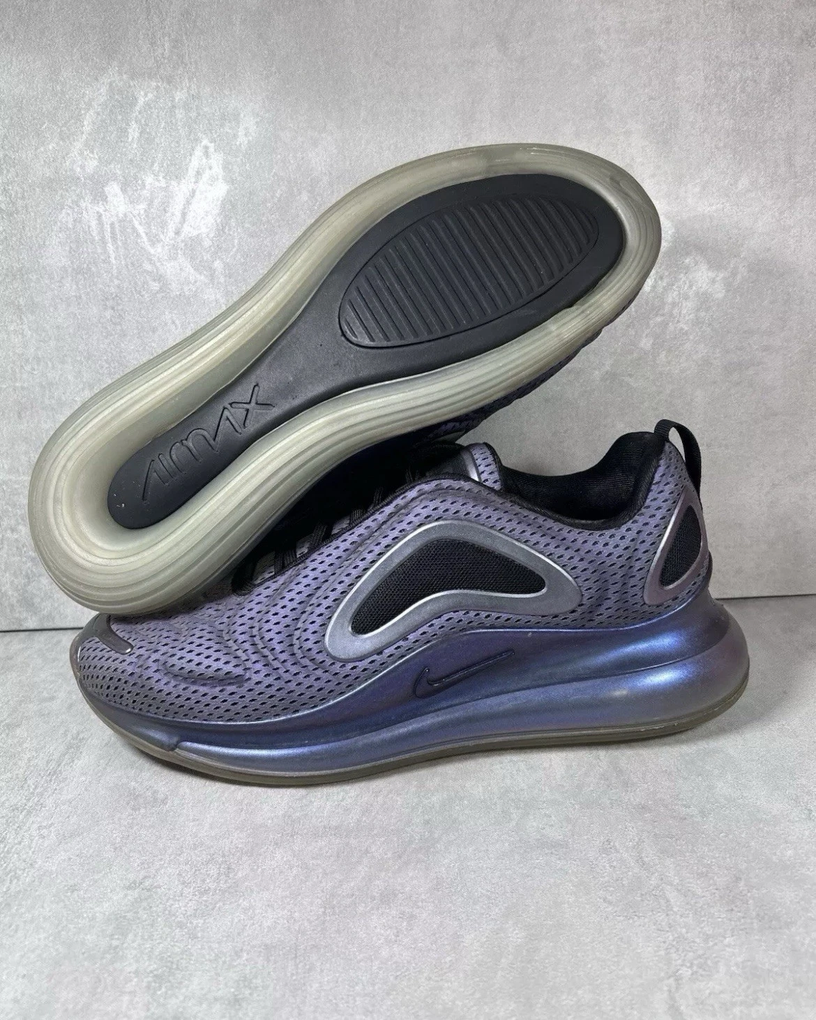 Nike Air Max 720 Nero 'Northern Lights' Taglia UK 9 PREZZO AL PUBBLICO £ 150