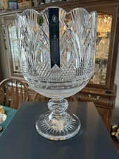 House of Waterford Tintern Abbey 14.5" Handmade Pedestal Crystal Urn Centerpiece