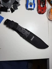 SOG Tactical-Triple Set of Throwing Knife Knives w/ Sheath Hunting - Never used!