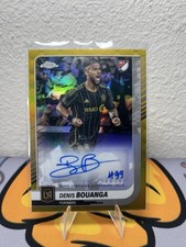 DENIS BOUANGA 2025 Topps Chrome MLS Gold Refractor Auto /50 LAFC