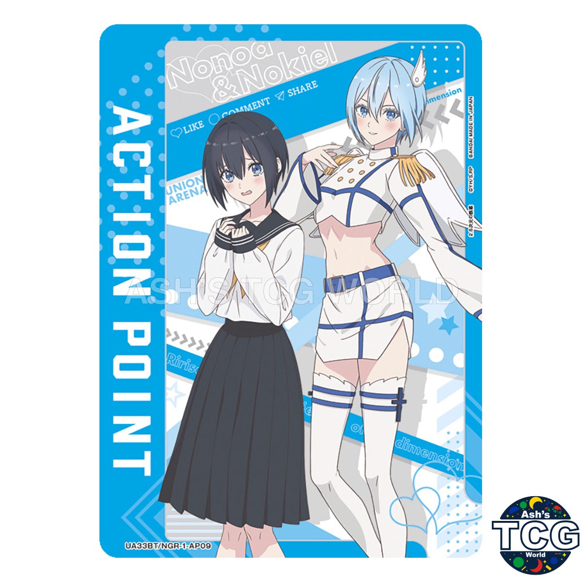 Action Point Card UA33BT_NGR-1-AP09 2.5 Dimensional Seduction Nonoa & Nokiel JPN
