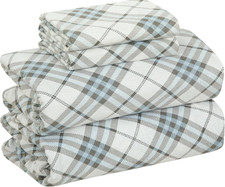 4 Piece 100 Cotton Flannel Sheets Twin Size Bed Set - Warm Extra Soft - Deep