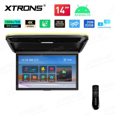 14'' Android 4K IPS Deckenmonitor Auto WiFi HDMI USB 32GB Dach Monitor Smart TV