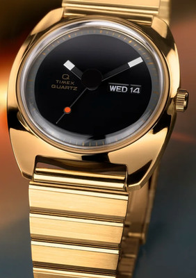 Q  timex 1975 enigma reissue Gold-Tone TW2Y34400 VQ