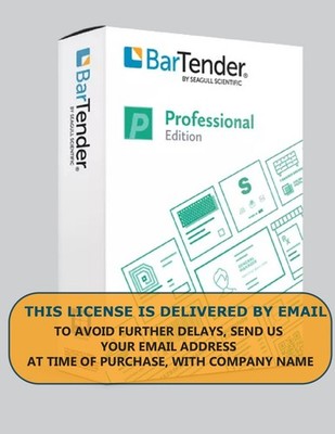 Software Seagull Scientific Bartender Professional, 10 PRINTER, SUBSCRIPTION