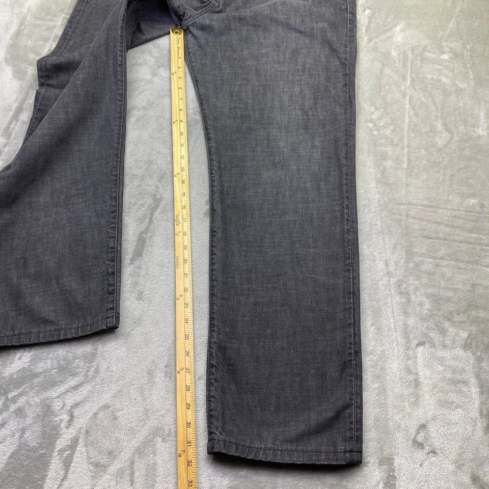 Lucky Brand 329 Classic Straight Jeans Mens Dark Wash Sz 38 Retro Grunge Western - Image 3 of 4