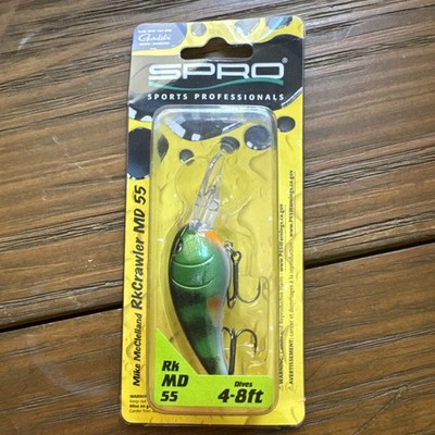 SPRO Mike McClelland RkCrawler MD 55 Medium Diving Crankbait Real Perch B111