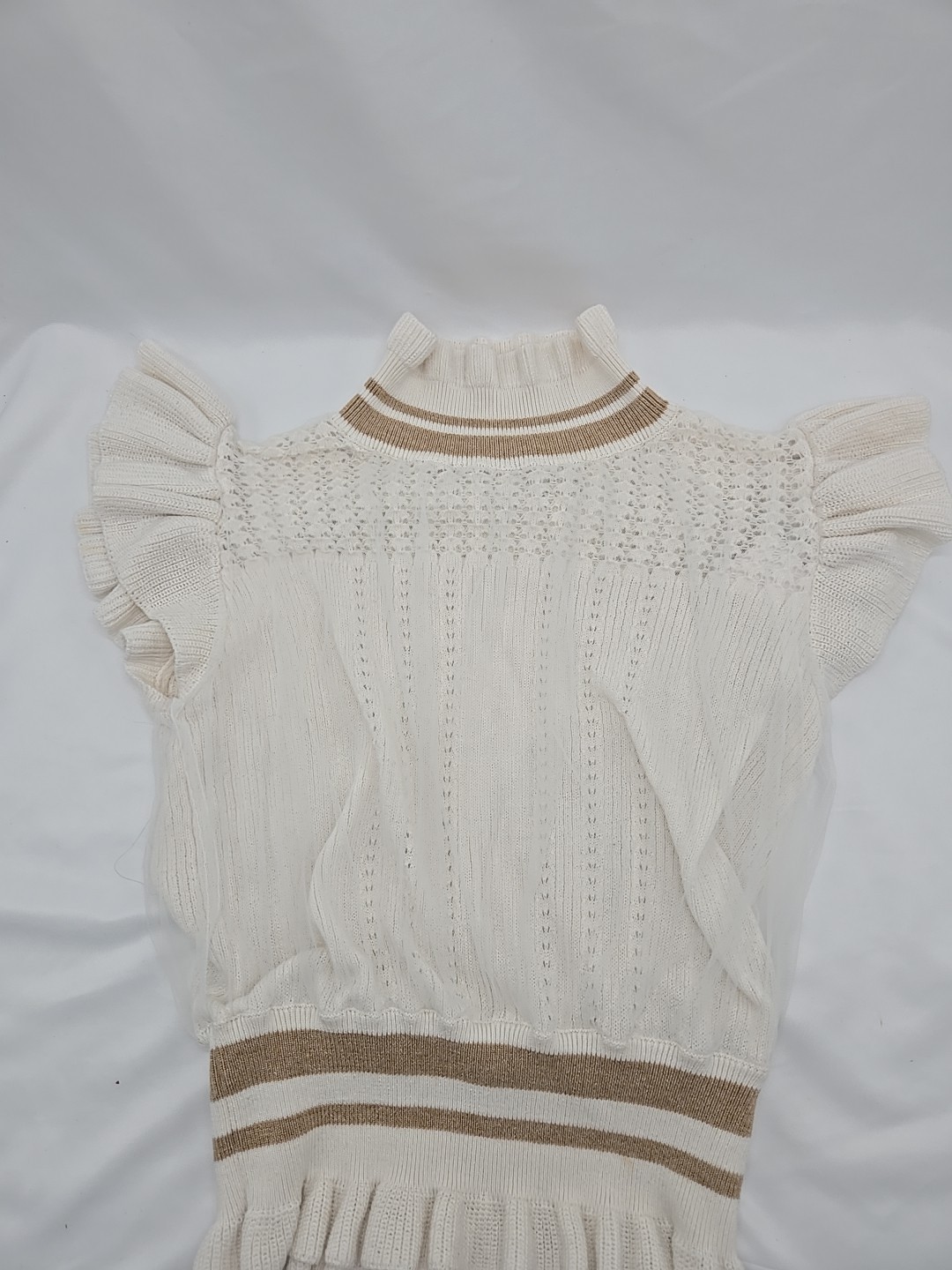 Snidel Tulle Docking Pullover Sweater. Turtleneck… - image 1