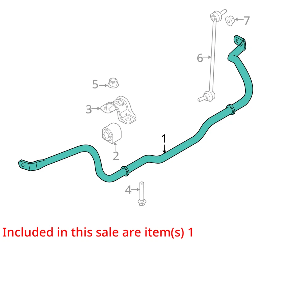 2015 Ford C-Max FWD Front Stabilizer Bar OEM 148K Miles - LKQ400423863 - Image 4 of 4