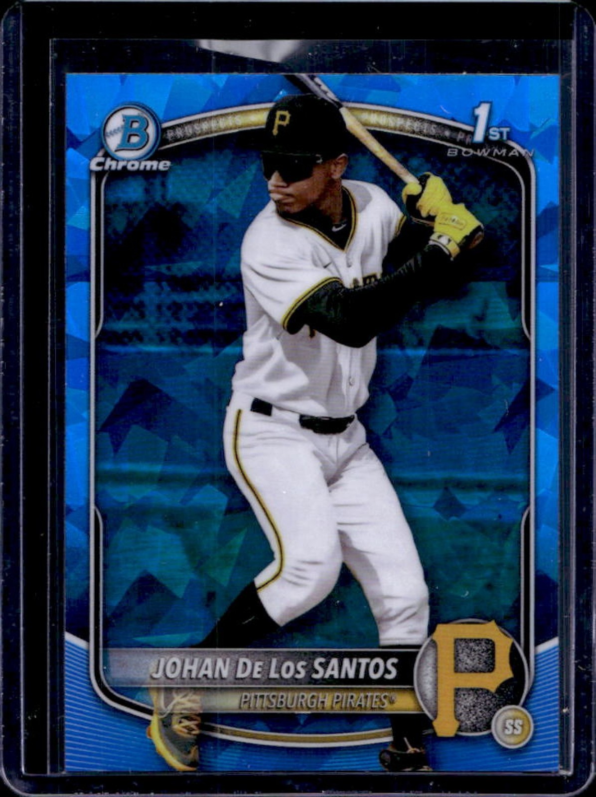 2025 Bowman Chrome Sapphire Johan De Los Santos 1st #BCP-163 Pirates
