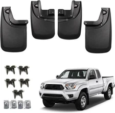 4pcs Fit For 05-15 Toyota Tacoma Front & Rear Mud Flaps Splash Guards Mudguards