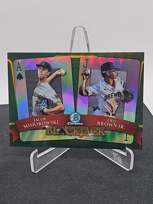 2022 Bowman Chrome Draft JACOB MISIOROWSKI Brown Blackjack REFRACTOR RC 60/250