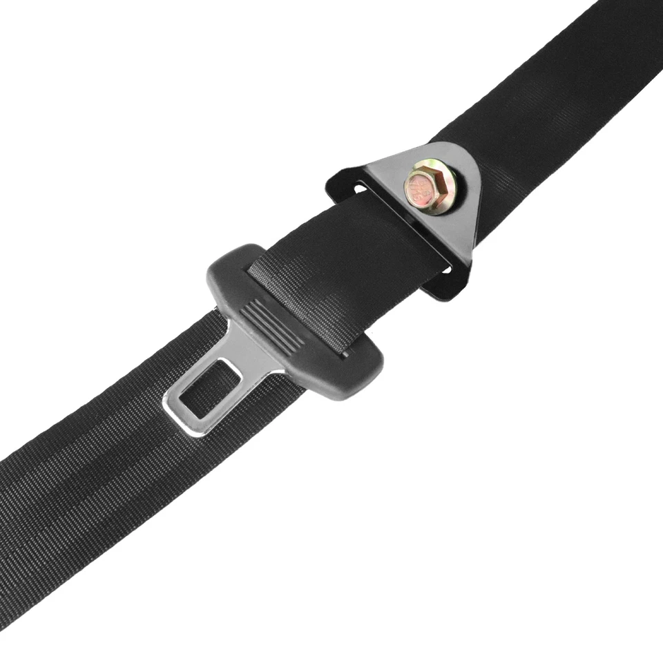 2X Cinturones de seguridad retráctiles de 3 puntos Cinturones ajustables para Jeep Wrangler Negro EE. UU. Foto 3 de 4