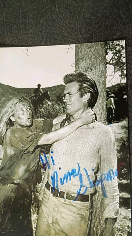 NINA SHIPMAN Hand Signed Autograph 4X6 PHOTO With CLINT EASTWOOD - ACTRESS