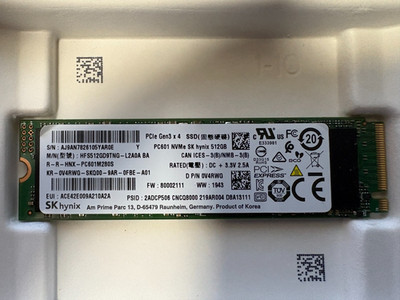 SK Hynix Nvme SSD  Gen 3x4   512GB 100% gebraucht