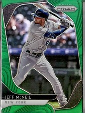 2020 Panini Prizm #158 Jeff McNeil Green Prizm