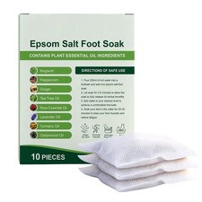 10Pcs Foot Soak with Epsom Salt For Soaking,Dead Sea Salt Soothes Tired Feet