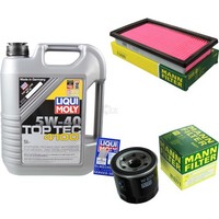 Inspektionspaket 5L Liqui Moly Top Tec 4100 5W-40 FüR Nissan NV200 Evalia Tiida