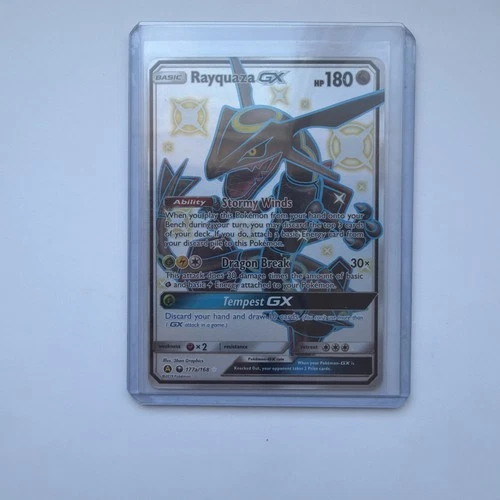 Pokémon TCG Rayquaza GX 177a/168 Alternate Secret Rare Holo Card Near Mint