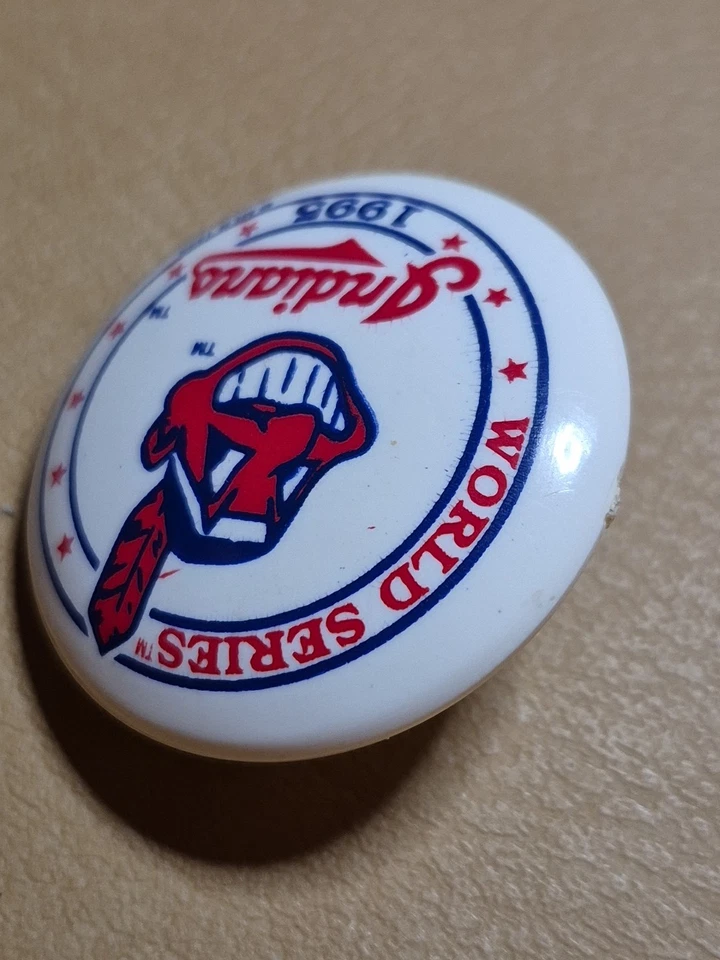 Cleveland Indians 1995 World Series Button Clip On - Image 3 of 4