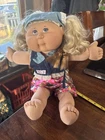 1982 Coleco Cabbage Patch Kids Doll Blonde- Original Outfit Xavier Roberts Sign