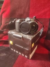 Nikon Coolpix L320 Black Digital Camera 26x Zoom -Tested-