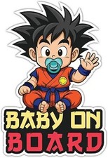 Anime Baby on Board Removable Vinyl Decal for Car Bumper, Truck, Van, Window  W