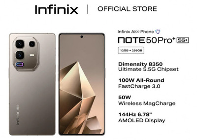 Infinix NOTE 50 Pro+ 5G 256GB+12GB Dimensity 8350 Ultimate 4nm 100x Zoom + OIS