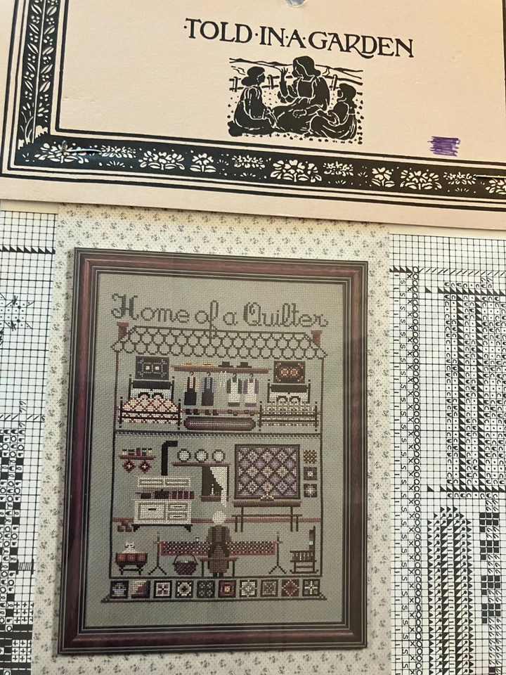 Told-In-A-Garden Cross Stitch Patterns Lot Of 4 All NIP Amish patterns - Image 4 of 4