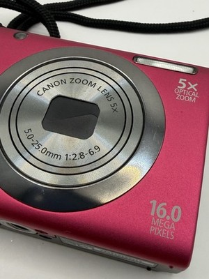 Canon Powershot A2300 HD 16MP Digital Camera Pink Tested Working